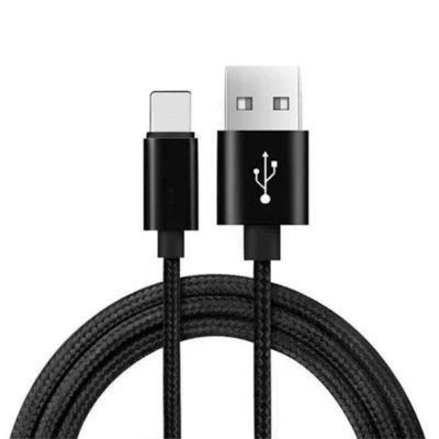 Cargador USB de nailon de 10 pies para iPhone iPad cable de carga trenzado cable adaptador de alimentación Foto 1 de 4