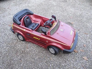 Alter VW Golf VR6 Cabrio 1998 Fahrzeug Tretauto Modell Auto Italy 100cm ToysToys - Bild 1 von 18