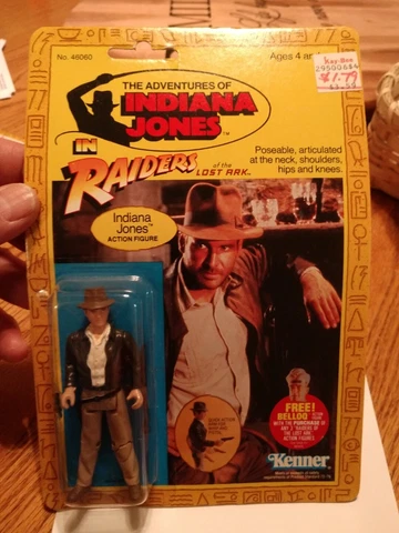 Vintage 1982 Kenner Indiana Jones Figure Raiders of the Lost Ark MOC Cover