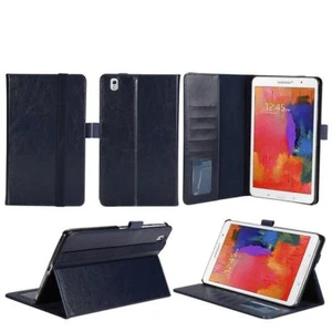 MaximalPower BLUE Leather Case For Samsung Galaxy Tab Pro 8.4" w/ Card Slots - Picture 1 of 1