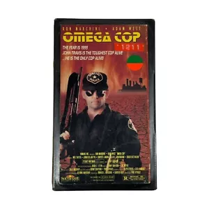 Omega Cop (1990) VHS Ex-Rental Cut Box In Clamshell - Picture 1 of 5