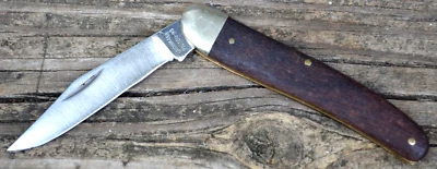Grohmann R360S Slimline Rosewood Handles W/Nickle Silver Bolsters Pocket Knife - Image 1 of 4