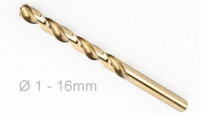 Foret HSS Co5 DIN338 Perceuse Métal Cobalt Foret 1-16mm - Photo 1/2