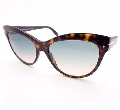 AUTÉNTICAS Gafas de sol Tom Ford TF 430 52P Lily Verde Habana Oscuro Desvanecimiento Nuevas Foto 1 de 4