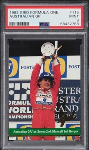 1992 Grid Formula One Australian GP Ayrton Senna #115 PSA 9 MINT - Bild 1 von 2