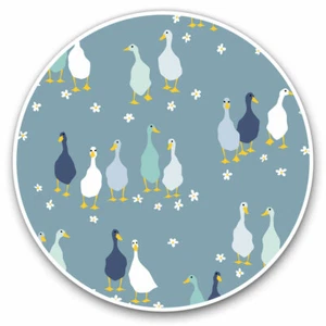 2 x Vinyl Stickers 20cm - Pretty Duck Birds Goose Pattern Cool Gift #15994 - Afbeelding 1 van 9