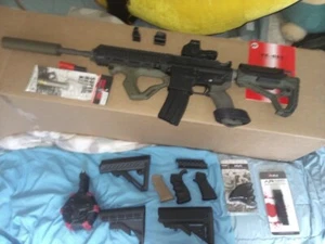 AIRSOFT WETECH M4 SOL GBBR, 350rd GAS BLOW BACK AIRSOFT DRUM - Picture 1 of 14