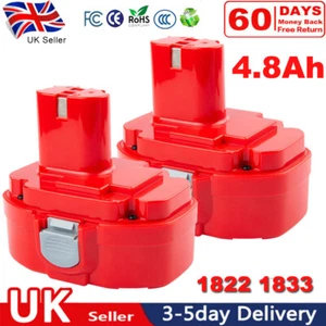 2X 4.8Ah For Makita 18V Ni-MH Replacement Battery PA18 1822 1823 Cordless Drill - Picture 1 of 12