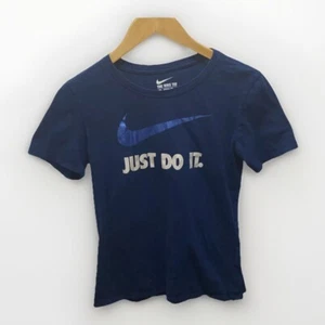 Camiseta Nike Juvenil Mediana Manga Corta Pullover Camiseta Azul. Just Do It - Imagen 1 de 4