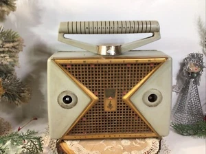 Vintage Emerson 847 Miracle Wand tragbares Radio ~ Retro 50er Jahre ~ LESEN! - Bild 1 von 18