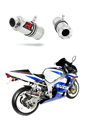 GSXR 750 K1 K5 2001 - 2005 Terminale di Scarico Silenziatore GP1 DOMINATOR - Immagine 1 di 4