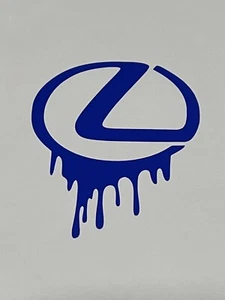 Bloody Lexus Drip Logo Made FromHigh Quality Glossy (Blue) vinyl - Picture 1 of 3
