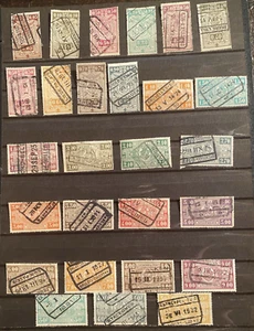 Belgium Sc# Q139-Q172 Lot of 27 Different Used Parcel Post 1923-1940 Cat $11.50 - Picture 1 of 1
