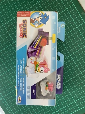 Figura y objetivo Sonic The Hedgehog AMY MINI LAUNCHER Go-Go Racers 2024 Foto 1 de 3