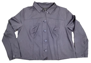 J. Jill Wearever Double Face Button Down Jacke Lakritz Damen XL Minimalistisch - Bild 1 von 13