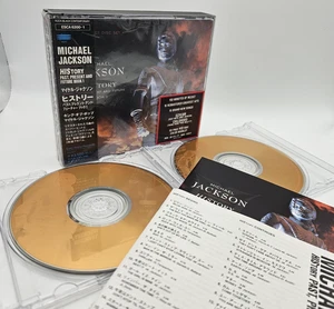 MICHAEL JACKSON History Japan 1st Press Limited GOLD 2CD ESCA 6200~1 w/OBI 1995 - Picture 1 of 23