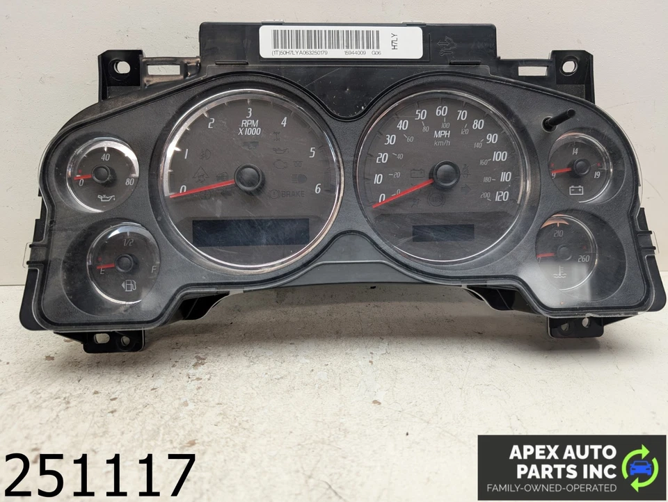 OEM 2007 GMC Yukon 6,2 L calibre clúster velocímetro Foto 1 de 4