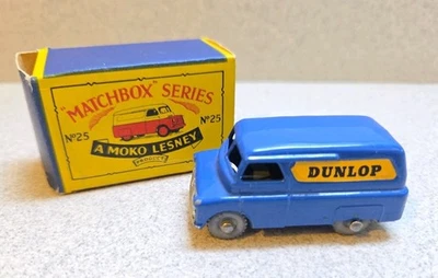 Caixa de fósforos vintage série nº 25 Dunlop Van Moko Lesney com caixa - Imagem 1 de 4