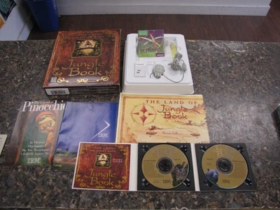 Jungle Book 1996 PC Windows CD-ROM 2 discos IBM juego de computadora completo en caja grande Foto 1 de 4