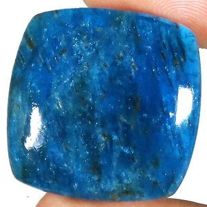 39.15 Cts 100% Natural Blue Apatite Cushion Cabochon Gemstone 23x24x5 mm LK569 - Picture 1 of 7