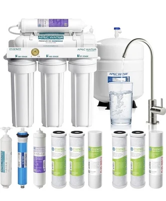 APEC Essence ROES-PH75X 75 GPD Reverse Osmosis Water System 6-Stage WITH FILTERS - Image 1 of 3