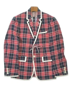 THOM BROWNE Casual Jackets RedxNavy(Check Pattern) 0(Approx. XS) 2200605418097 - Picture 1 of 5