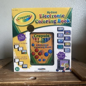 Techno Source Vtg 2004 Crayola My First Electronic Coloring Book W Box 40250 - Picture 1 of 4