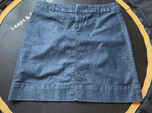 Minifalda vaquera apóstrofe talla 18 con puntada lateral blanca - Imagen 1 de 10