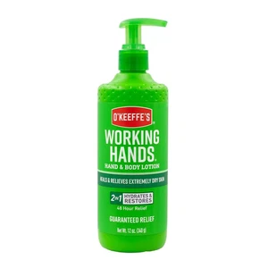 Loción para manos y cuerpo O Keeffe's Working Hands 12 fl oz hidrata la piel seca - Imagen 1 de 6