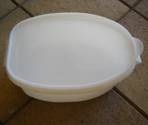 CONTENEDOR DE ALMACENAMIENTO DE AHORRO DE SABOR ASADO TUPPERWARE VINTAGE #487/1 34 cm x 22 cm x 13 cm - Imagen 1 de 3