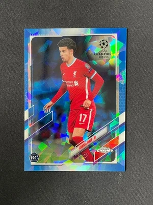 Curtis Jones 2020-21 Topps Chrome UEFA Sapphire RC Blue Ice #6 - Image 1 of 2