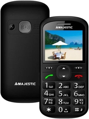 TELEFONO CELLULARE PER ANZIANI EMERGENZA SOS TASTI GRANDI MAJESTIC SILENO 31R - Immagine 1 di 2