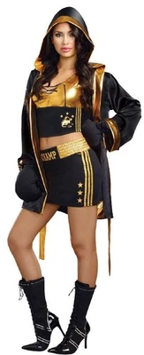 World Champion Female Boxer Costume Adult S 2-6 - Image 1 of 3