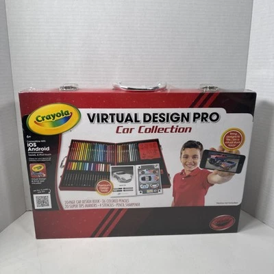 Crayola Kids Art Carry Case Colouring Pencils Markers 60+ Pieces Drawing Set Kit - Image 1 of 4