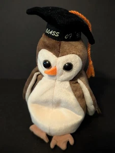 Ty Beanie Babies Wise the Graduate Owl 1998 Class of '98. Neu mit Etikett - Bild 1 von 6