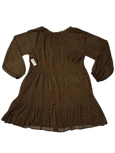 Old Navy Brown Dress with Long Sleeves, women's size 2X, fashion, new - Picture 1 of 7