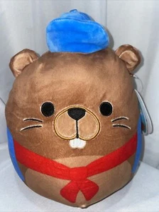 Peluche Squishmallow Chip Il Castoro "Ritorno a Scuola" 8" Kellytoy Nuovo con etichette - Foto 1 di 3