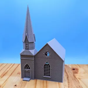 Scala HO - Chiesa Michigan - Edificio in scala 1:87 - Foto 1 di 14