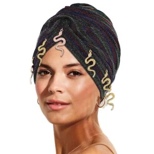 Beanie Cap Head Wrap Snake Head Turban Pre-Tied Twisted Stretchy Head Scarf f... - Picture 1 of 7