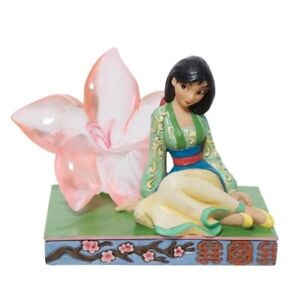 Disney Traditions Mulan & Clear Resin Cherry Blossom Figurine 6011922 New Boxed