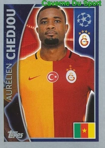 195 AURELIEN CHEDJOU CAMEROON GALATASARAY STICKER CHAMPIONS LEAGUE 2016 TOPPS - Picture 1 of 1
