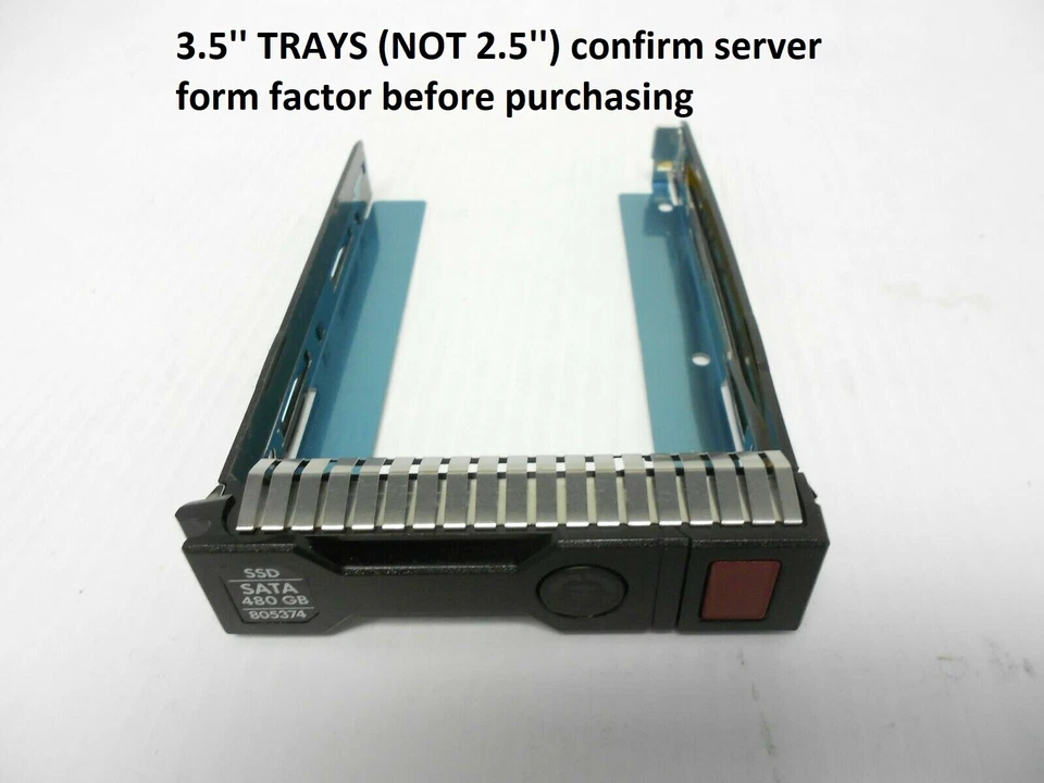 HP 3.5" LFF SAS SATA DL360p DL380p G8 G9 Server Hard Drive Caddy Tray 651314-001 - Image 1 of 2