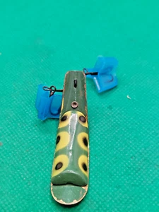 HELIN, SCHWIMMERLÖFFEL, FROSCHFARBEN, HAT FISCHE GEFANGEN. - Bild 1 von 5