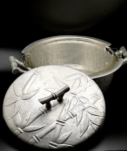 Hand Forged Everlast Hammered Aluminum Double Handled Casserole Dish Lid Pyrex - Picture 1 of 12