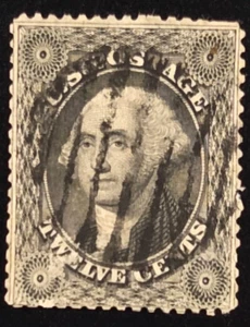 Scott 36, Type 1, 12 Cent Washington CV $300. - Picture 1 of 2