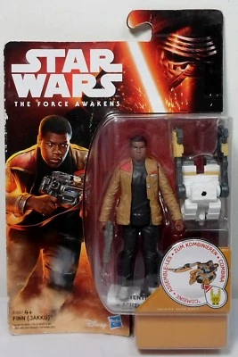 STAR WARS 2015 THE FORCE AWAKENS FINN (JAKKU) 4'' ACTION FIGURE MOSC SEALED - Image 1 of 4