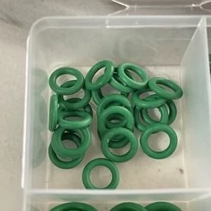 10 Pieces O ring Oil Seal Washer Green 1/4”x1/16” Or 6.07x1.78mm - Picture 1 of 3