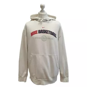 Vintage Nike Sweatshirt Hoodie Graphic White Baseball Men's uk XL - Picture 1 of 6