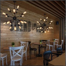 Retro Industrial Sputnik Chandelier Hanging Pendant Lamp Ceiling Light Fixtures