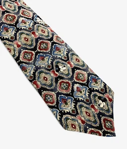 Mickey Inc. Men's Necktie. Mickey Mouse Faces. Multi-Color. Geometric. Silk. - Picture 1 of 4